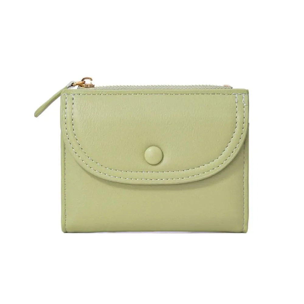 

Portable Korean Style Short Wallet Short Clutch Purse Solid Color Card Holder Card Holder PU Card Bag Card Storage Bag