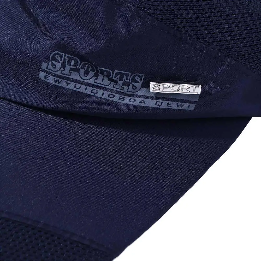 Trendy Simple Breathable Korean Style Sun Hat Summer Adjustable Visor Cap Baseball Hat Quick Dry Mesh Cap Mesh Caps