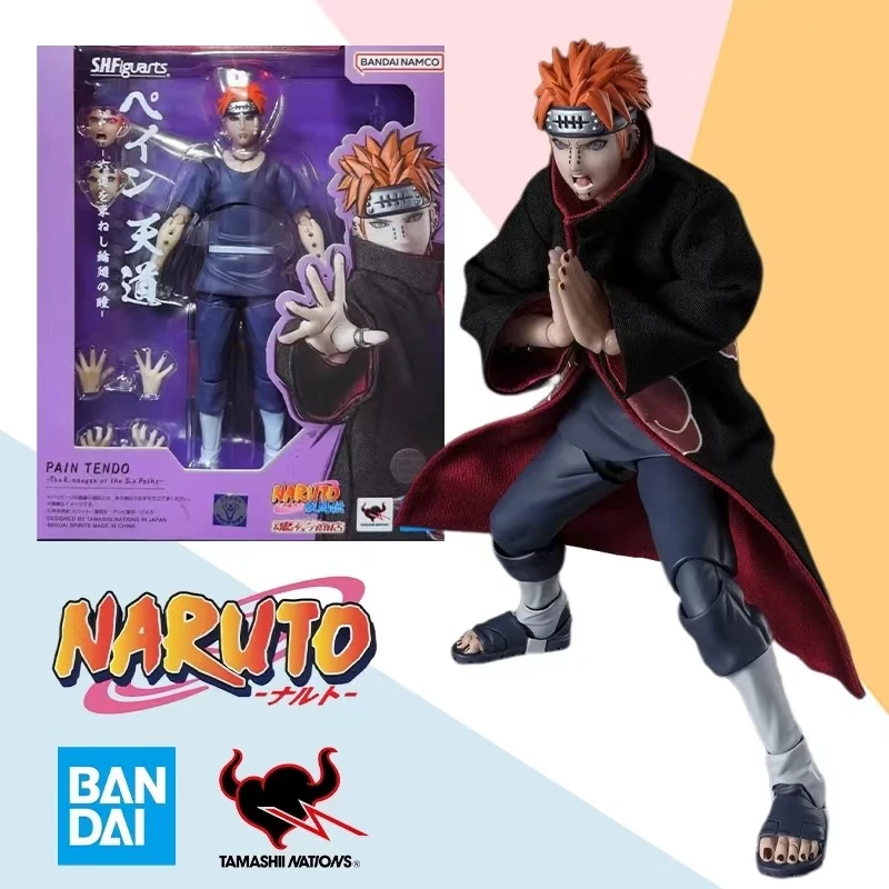 En Stock Bandai Original S.H.Figuarts SHF Naruto PAIN TENDO le Rinnegon des Six Patks édition Anime figurine jouet cadeau