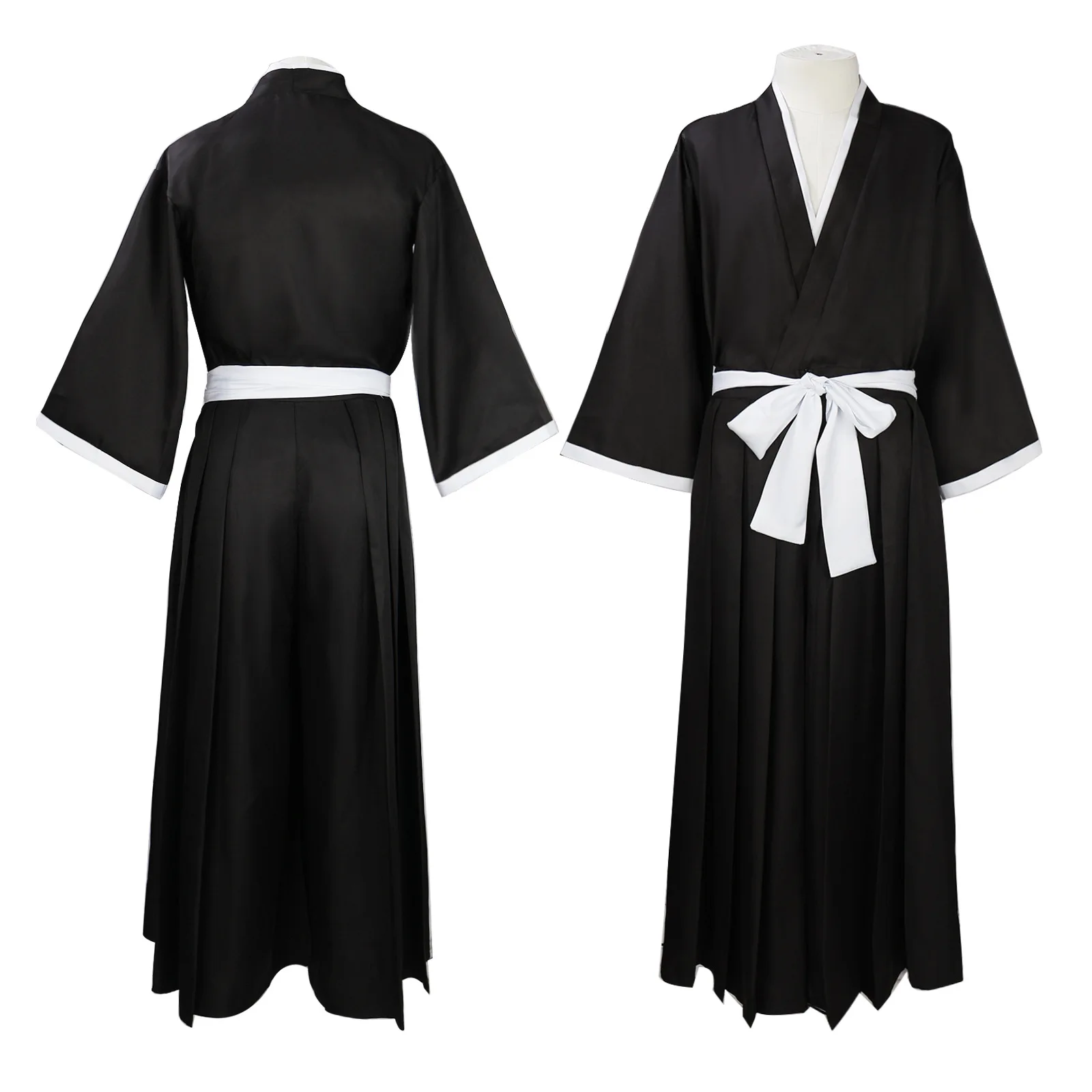 

Bleach Kuchiki Rukia Cosplay Costumes Mens Japanese Kimono Set Thousand-Year Blood War Vice Captain of Team Six Uniform