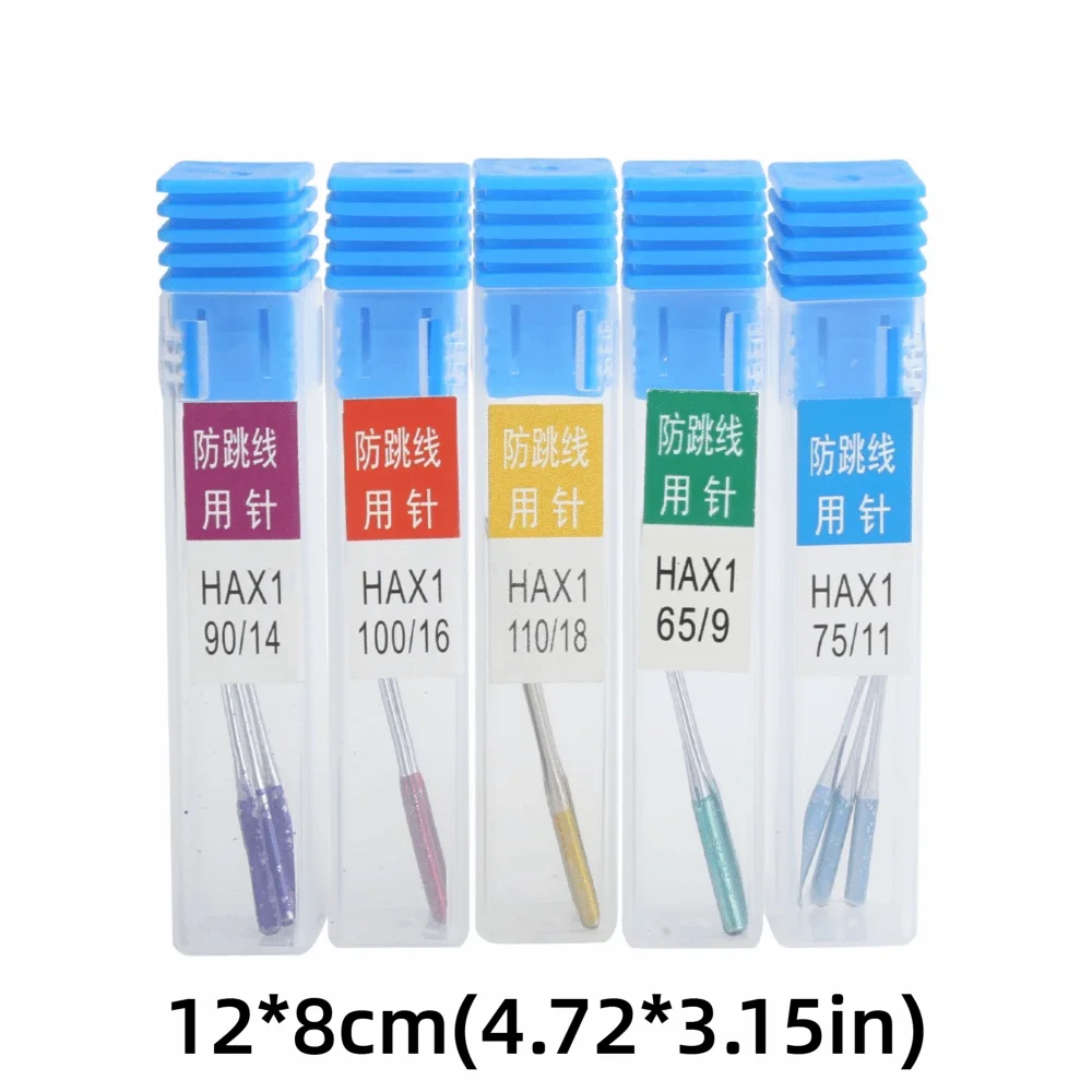 15pcs Anti-Jumping Sewing Machine Needles Regular Point Steel Anti-Jumping Needles Sharp Tips Flat Shank view 6