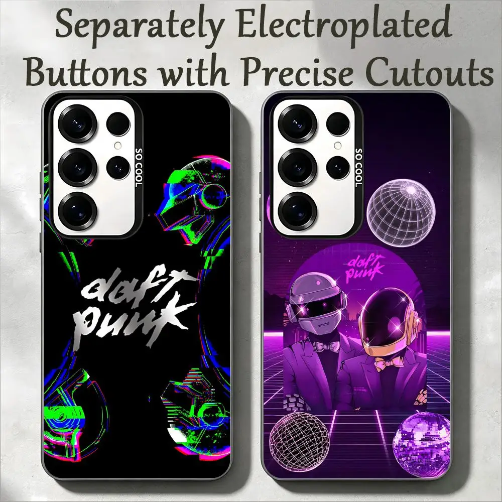 Cool D-Daft PunkES Band Phone Case IMD Colorful Silver Suitable case For SamsungS25 S24 S23 S22 S21 S26 Plus Ultra Fold A