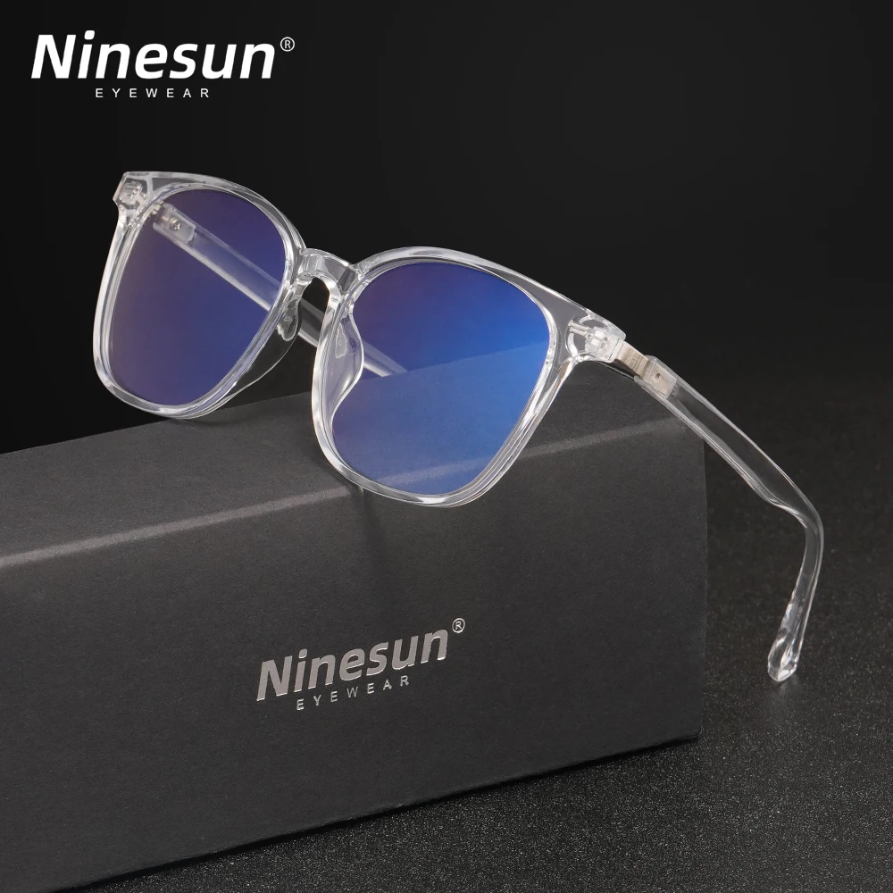 NINESUN Rectangle Blue Light Blocking Glasses Women Men Eyewear Anti Blue Ray Computer Relieve Fatigue Optical Lens Eyegalsses