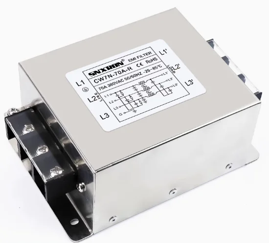 Filtre de puissance de Purification EMI CW7N-70A-R, triphasé, trois fils, Anti-interférence, AC 380V 70A