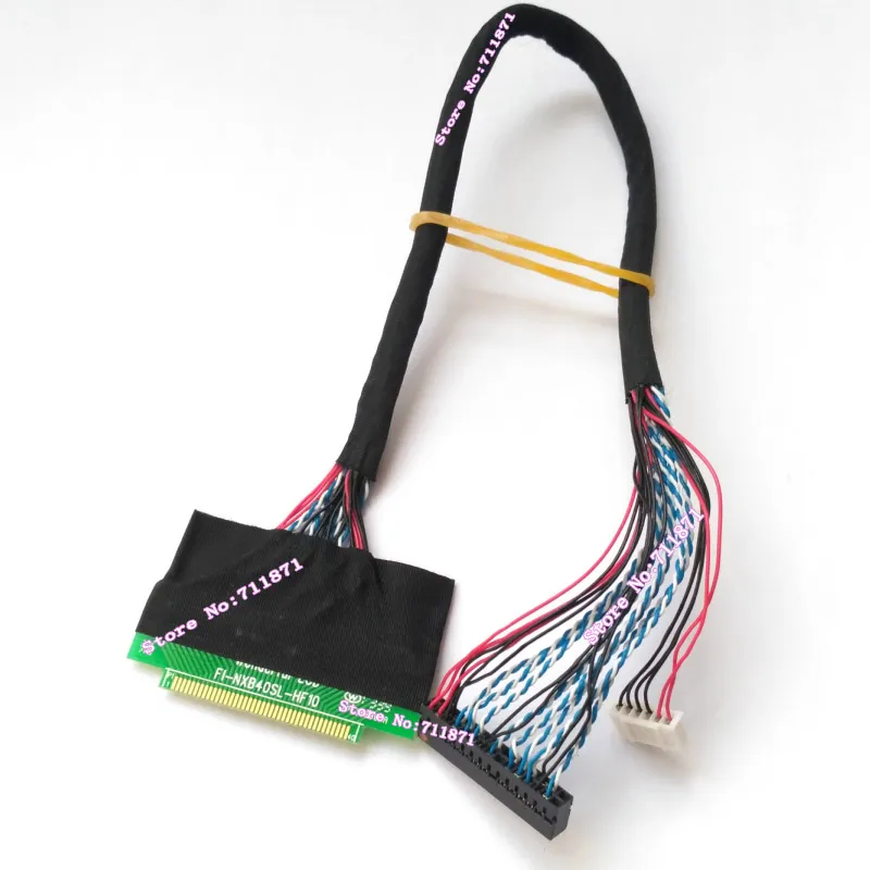0.8 Pitch 40Pin FI-NX40CL FI-NX40HL Screen Line Cable for FI-NXB40SL-HF10 Screen LVDS 2ch 6Bit FI-NXB40SL-HF10 Screen Cable Line