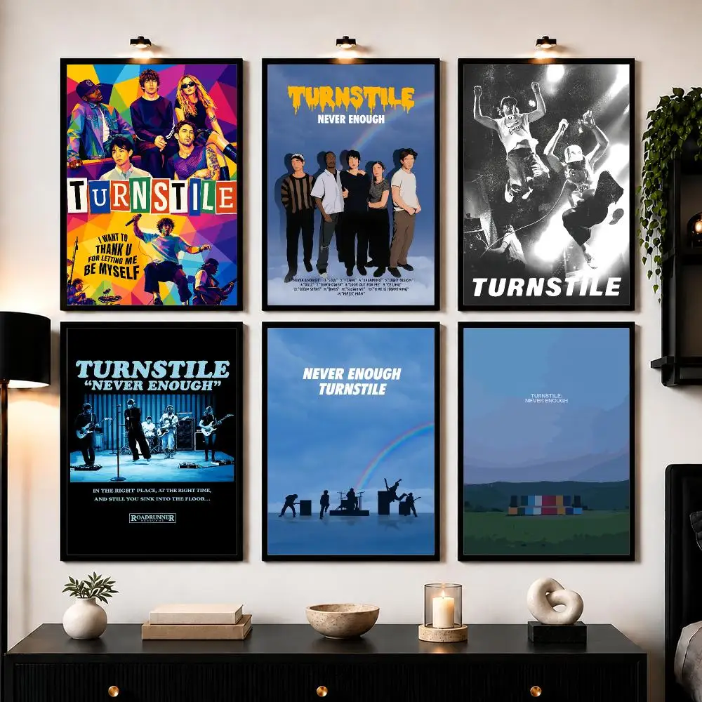 T-Turnstile Poster Modern Wall Art Sticker For Living Room Bedroom Bar Home Decor Mural Painting Decoration