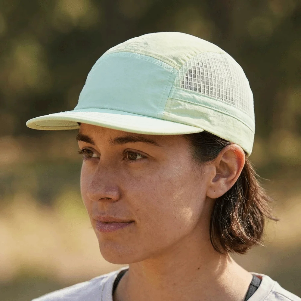 Color-Blocked Quick-drying Baseball Cap Retro 5-panel Sun Protection Breathable Peaked Cap Adjustable Lightweight
