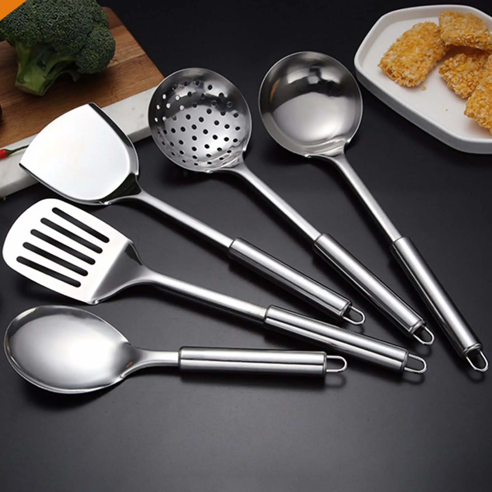 5Pcs Kitchen Cooking Utensils Set Cookware Set Kitchen Accessories Multifunctional Ladle Dinnerware Gadgets Tools for Home