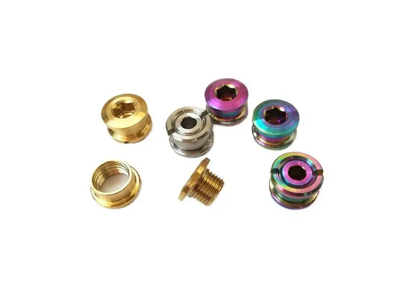 Ti/Golden/Rainbow GR5 Titanium Screw & Nut For MTB Rear Deraileur Hook Dropout