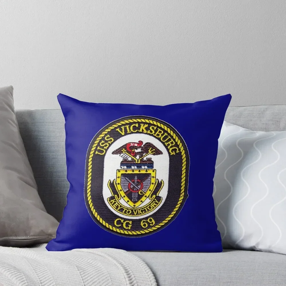 USS VICKSBURG (CG-69) SHIP'S STORE Throw Pillow anime girl christmas ornaments 2025 Pillowcases Bed Cushions pillow