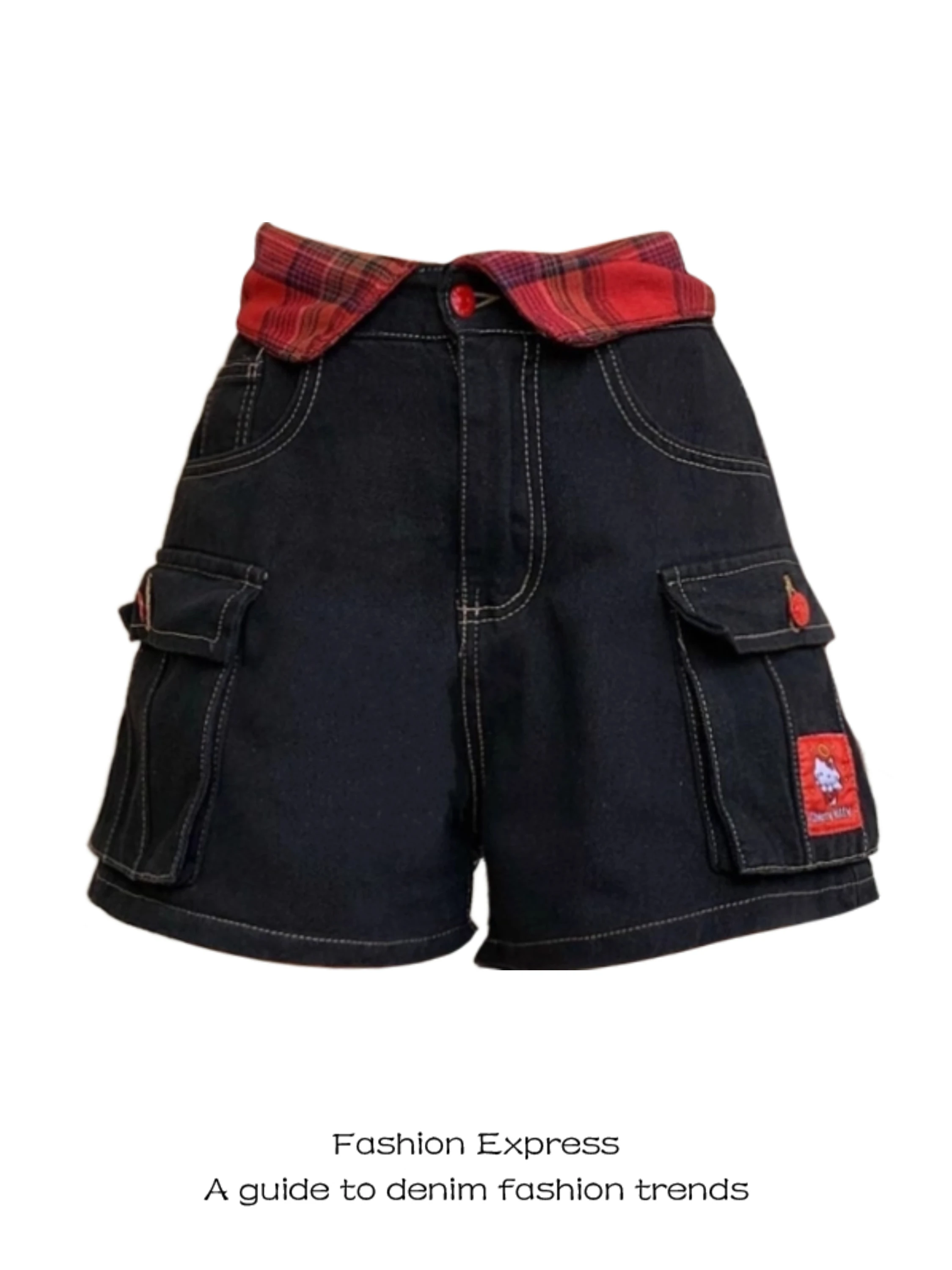 

Джинсы-шорты женские летние 2025: новинка, облегающие, с вышивкой KT, в стиле A-line, для стройности, модные, летние, с эффектом охлаждения