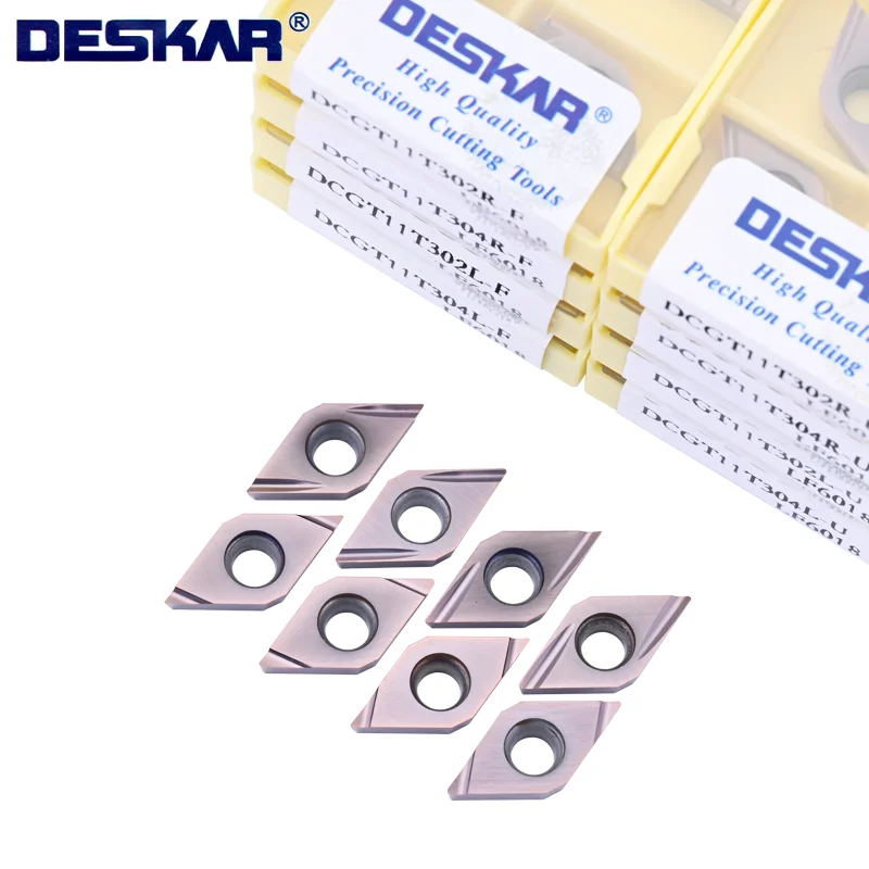 

DESKAR inserts DCGT11T304 DCGT11T302 R-U L-U R-F L-R DCGT LF6018 CNC lathe Boring tools blade