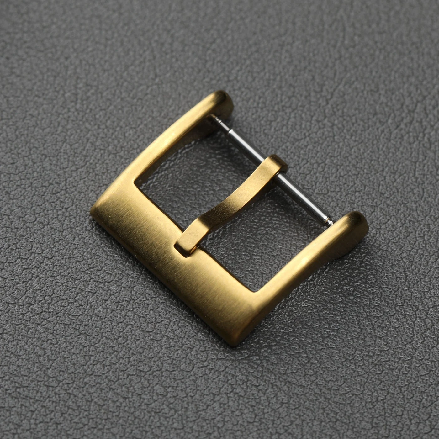 316L stainless steel buckle, 16 18 20mm silver black gold rose gold leather strap buckle, high-end matte buckle image 3