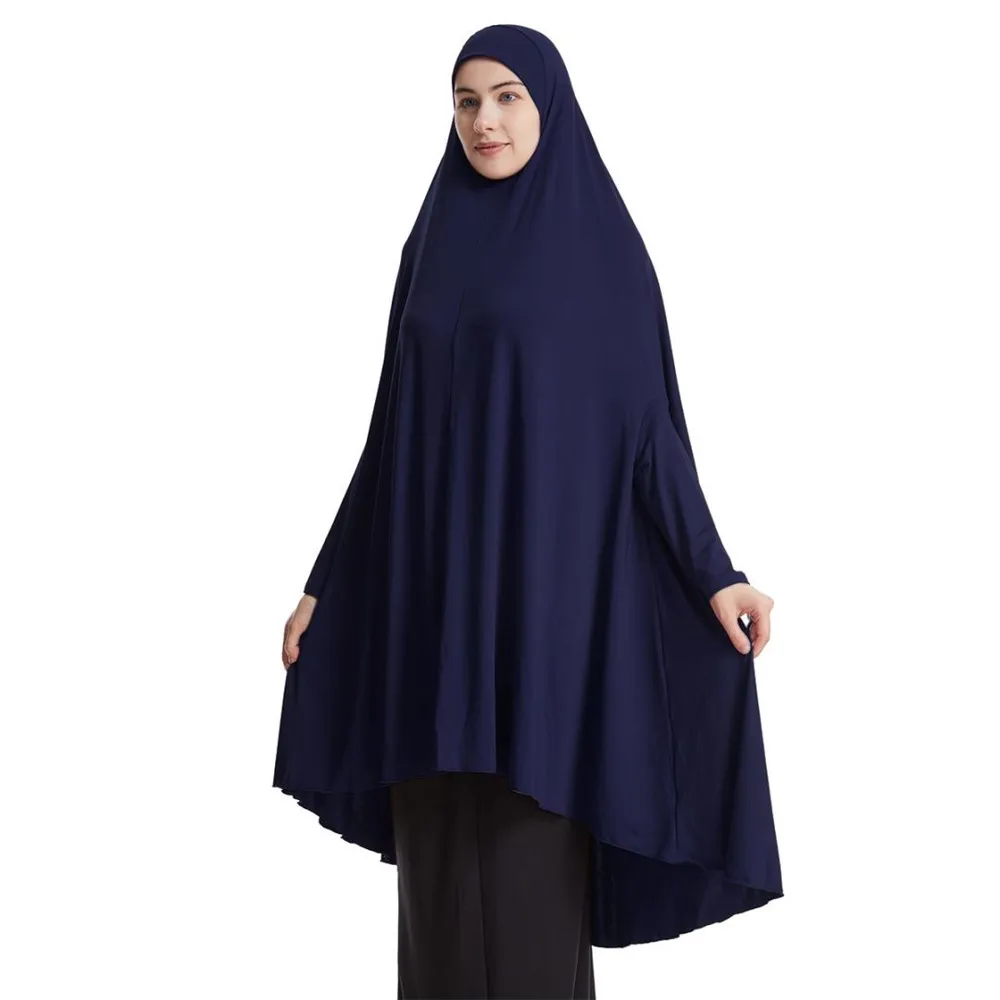 Feminino muçulmano khimar abaya longo hijab burqa cabeça cachecol islam oração vestuário overhead xales cocar árabe eid ramadan roupas