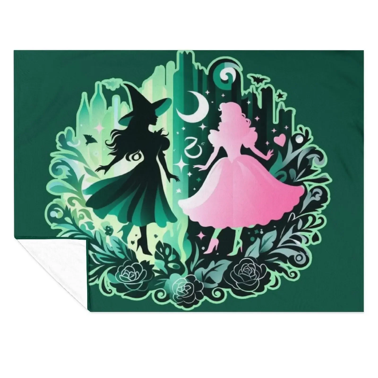 

Одеяло Elphaba & Glinda Wicked the Musical, декоративное диванное модное диванное тяжелое меховое одеяло для сна