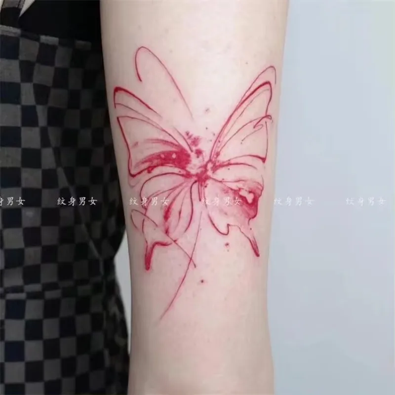 

Y2K Butterfly Tattoos Waterproof Fake Tattoo for Woman Girls Wrist Clavicle Sexy Temporary Tattoos Simple Sexy Tattoo Stickers