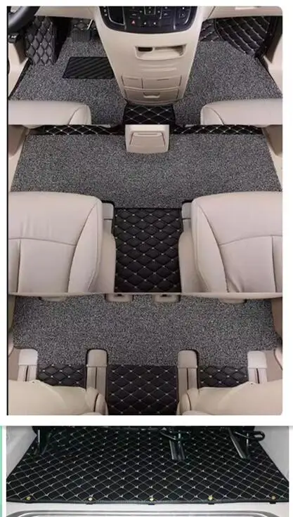 

Custom special car floor mats for Mercedes Benz V 250 d W447 2025-2014 7 8 seats Full sets double layers carpets for V250 2021