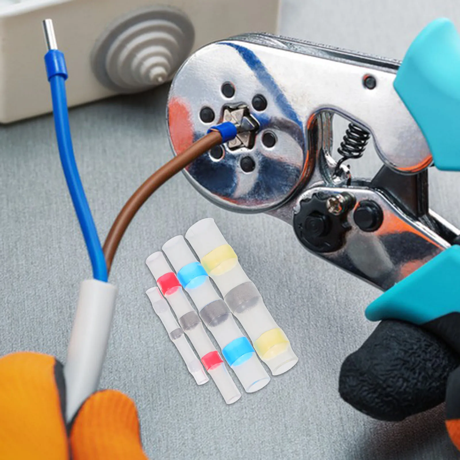 

150Pcs Heat Shrink Butt Connectors Solder Seal Waterproof Wire Terminals for Marine Automotive Electrical Splicing