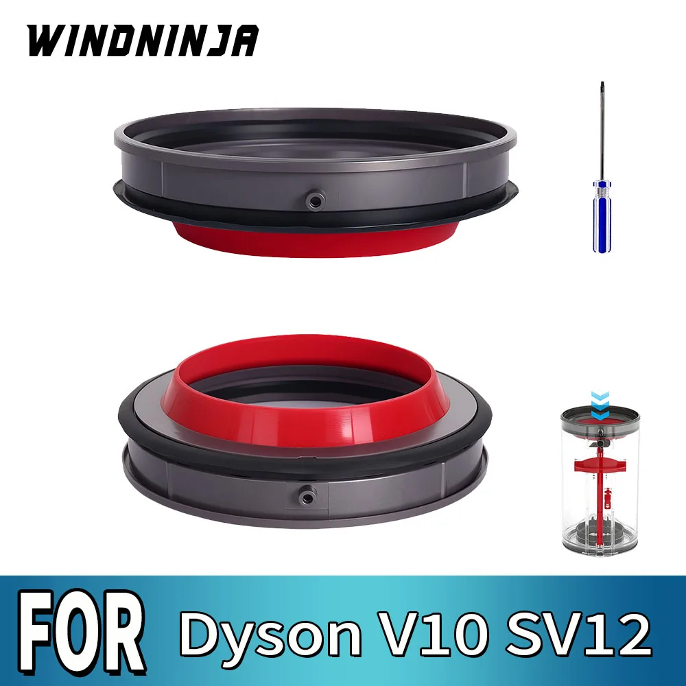 Staubbehälter-Dichtungsring für Dyson V10 SV12 Staubsauger, Ersatzteil für Schmutzbehälter mit T8-Schraubendreher