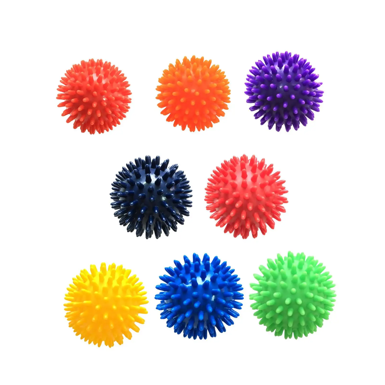 Spike Massage Balls Compact Handheld Plantar Balls for Back Feet Hands