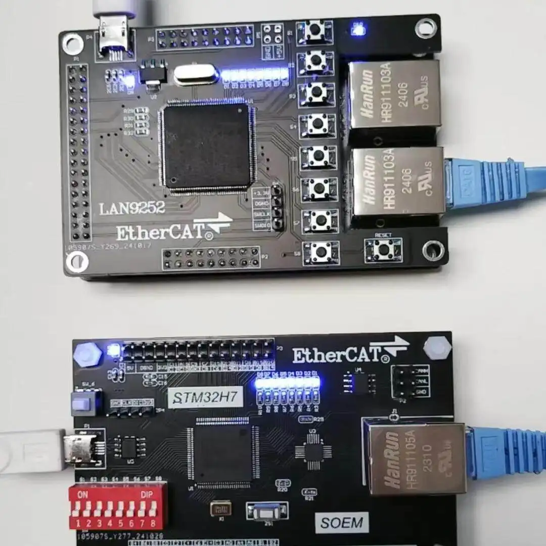SOEM EtherCAT master STM32H743 supports slave stations such as LAN9252 AX58100 ET1100