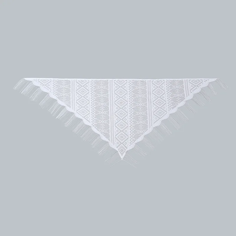 Hollow Diamond Lace Monochrome Triangle Shawl Women's Shawl Wholesale