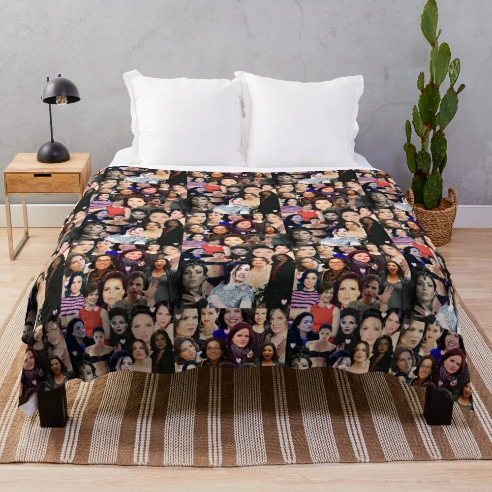 

Lana Parrilla collage Throw Blanket Beautifuls for sofa Blankets