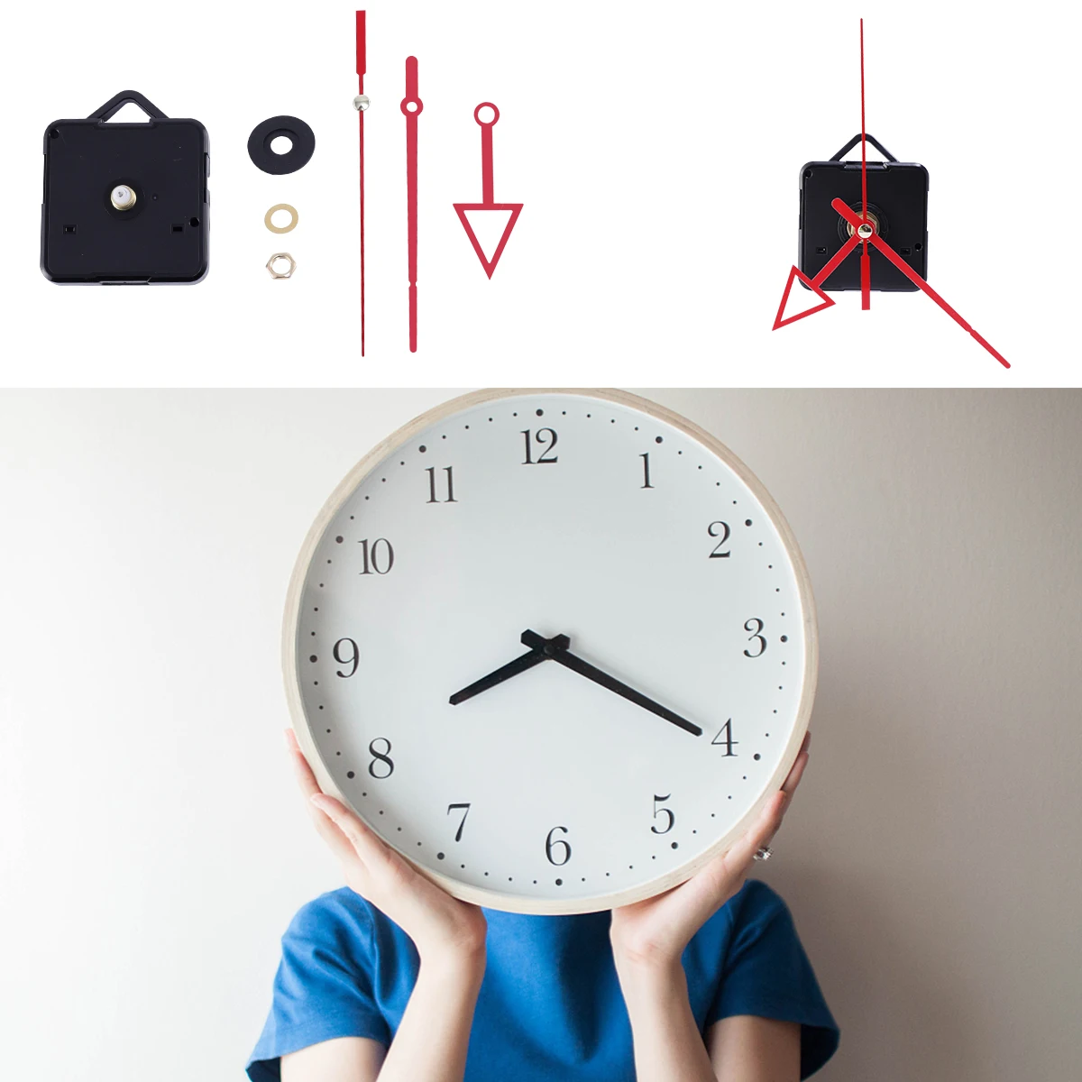 

Clock Face Movement DIY Accessories Supplies Simple Mute Parts Mechanism Accessory