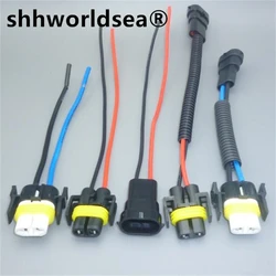 Shhworldsea 1 pz cavo di alimentazione universale 9005 HB3 adattatore femmina prese di cablaggio cavo per fendinebbia lampadina a LED