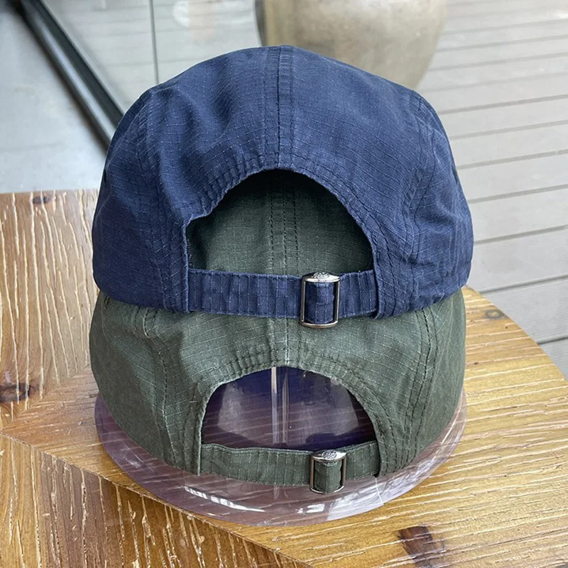 Baseballkappe im amerikanischen Retro-Stil mit weicher Krempe, Frühlings- und Sommer-Patch-Stickerei, gebogene Krempe, vielseitige Sport-Sonnenkappe – Detail 3