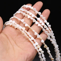 Natural Freshwater Shell Beads Mother of Pearl Heart Loose Spacer Bead for Jewelry Making DIY Necklace Bracelet Accessories