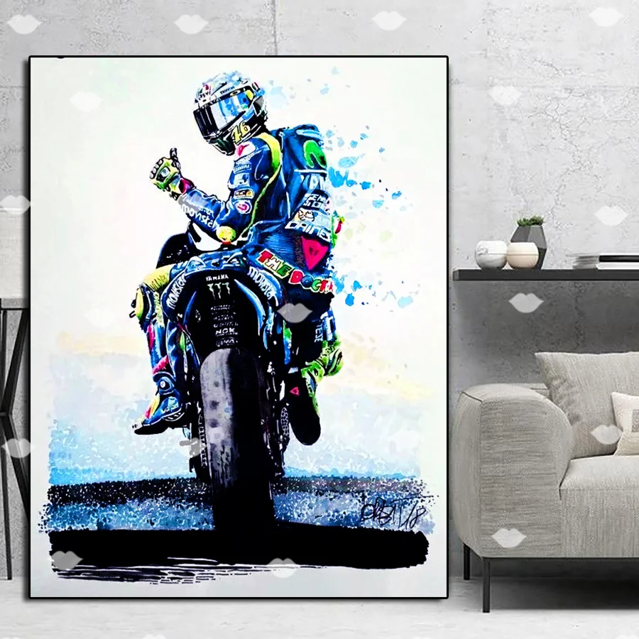 5D Diy Diamond Painting Motorcycle racer Embroidery bead Cross Stitch Full square Round Drill man picture Mosaic Wall Sticker