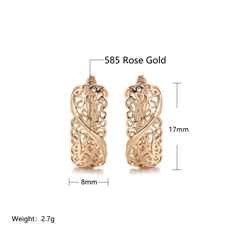 JULYDREAM Full Hollow Texture 585 Gold Color Drop Earrings Simple Party Daily Women French  Jewelry Fashion Ethnic Accessories