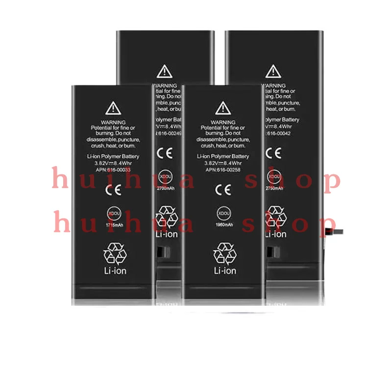 

XDOU 10pcs/Lot Battery For iPhone 6 S 7 8 Plus 5S 5 SE 2020 6Plus 7Plus X XS 11 12 13 Mini Pro Max Replacement For 6S
