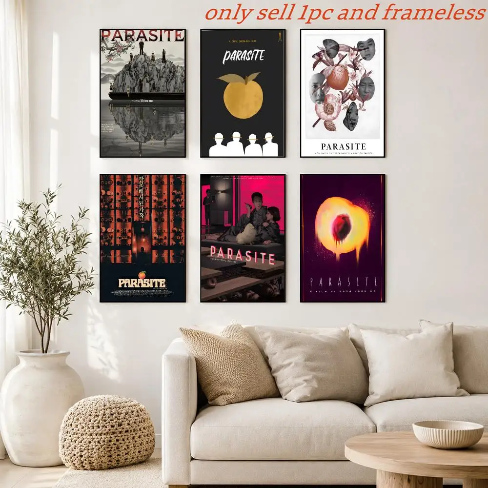 Parasite Dark Comedy Thriller Poster Prints Cover Painting Wall Art Picture Living Room Home Decor