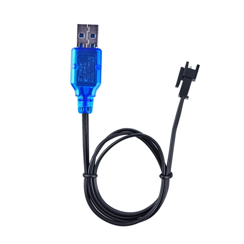 1PCS 3.7V 400mA NiMh/NiCd Battery USB Charger Packs SM 2P Forward Plug Electric Toy USB Charging Cable