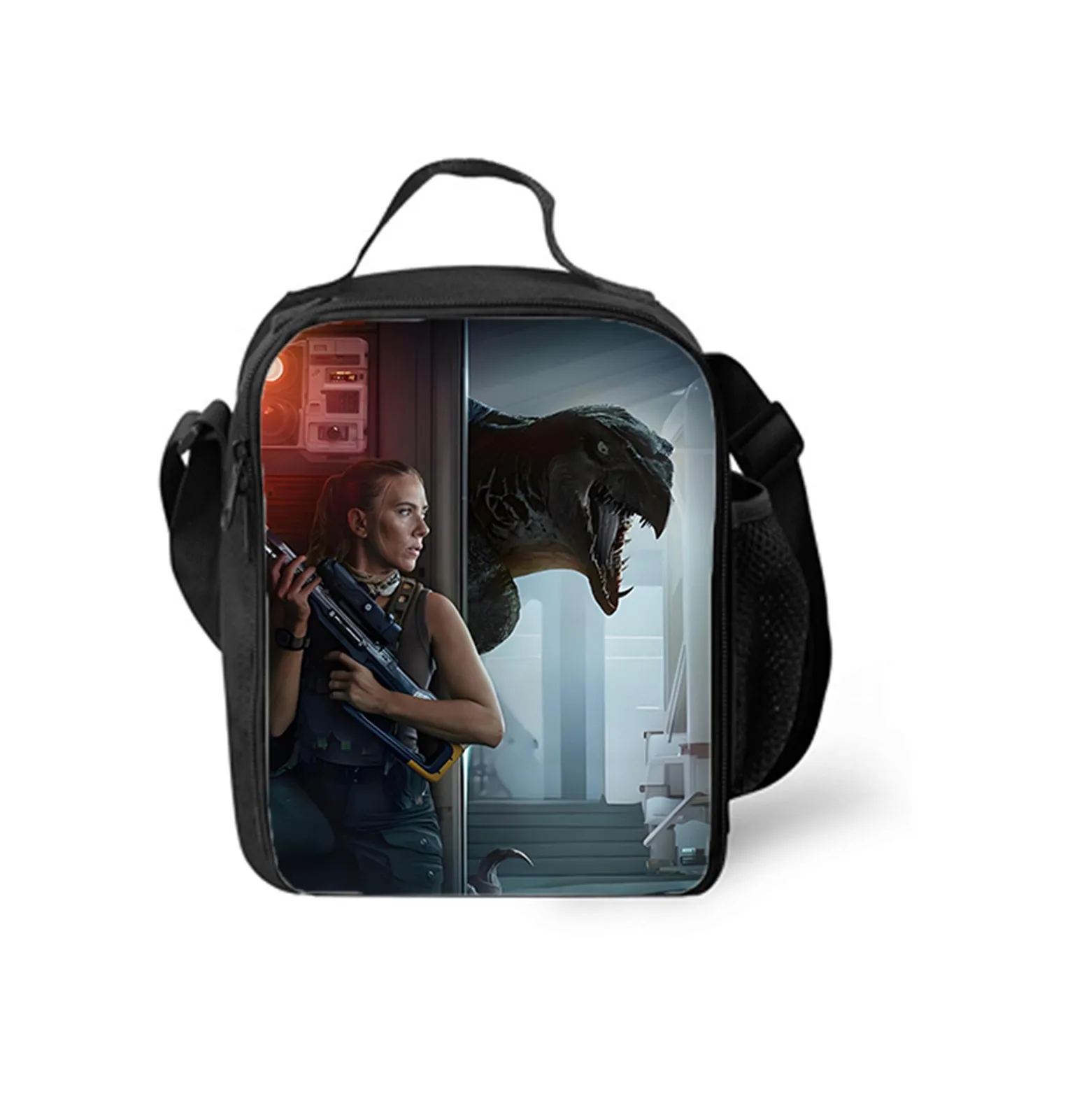 

Elementary Boys Girls Jurassic World Durable Lunch Box-Water Proof Insulated Lunch Bag-Classic Lunch Tote for Student
