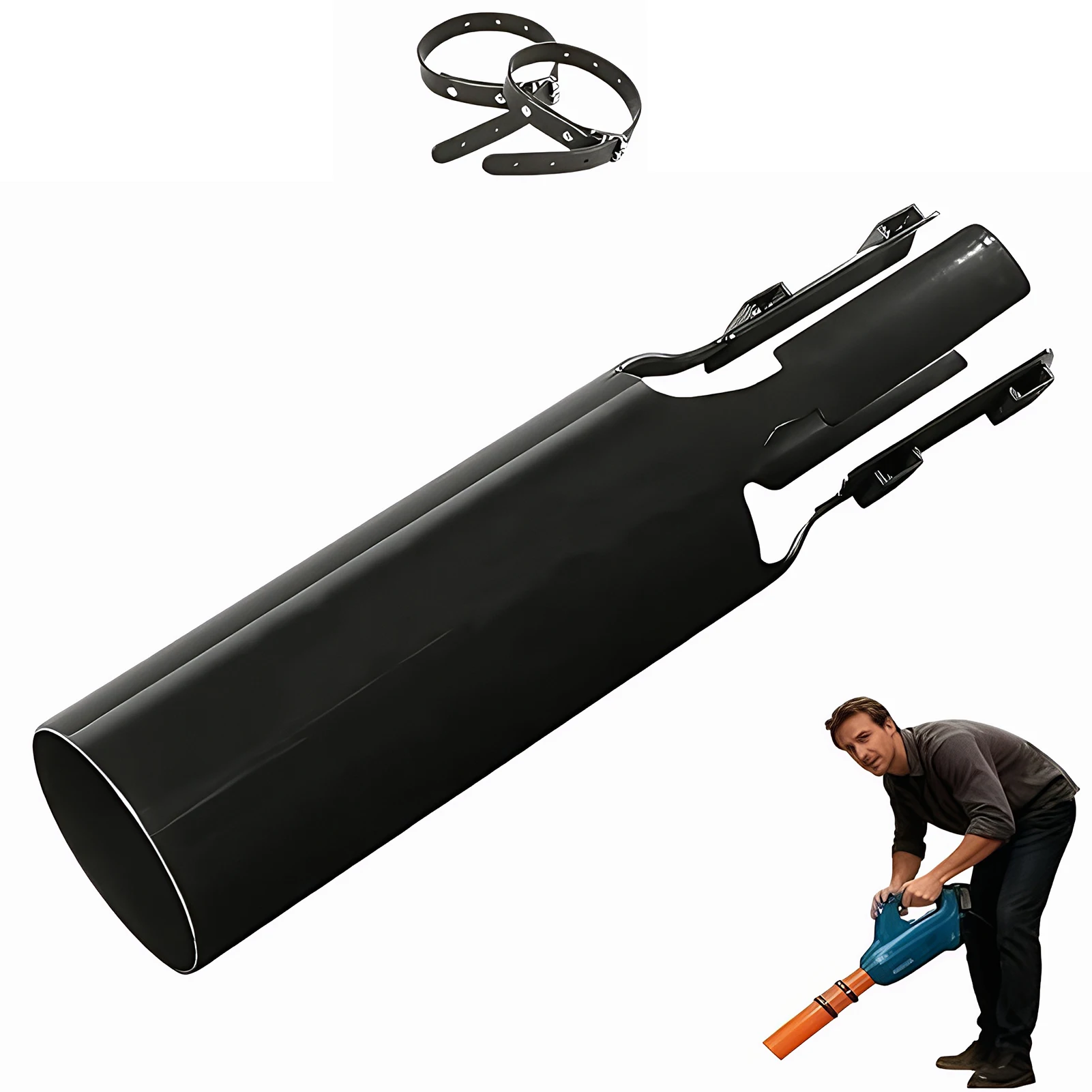 PVC-Made Air Booster For Leafs Blower High-Flows Durable Outdoor Companion Improved Airflows Performance Can Generate
