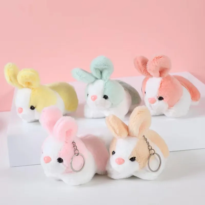 Schlüssel anhänger Kuscheltiere Plüsch niedlich anfällig Hase Plüsch Spielzeug Rucksack Anhänger exquisite schöne Festival Geschenke für Freunde