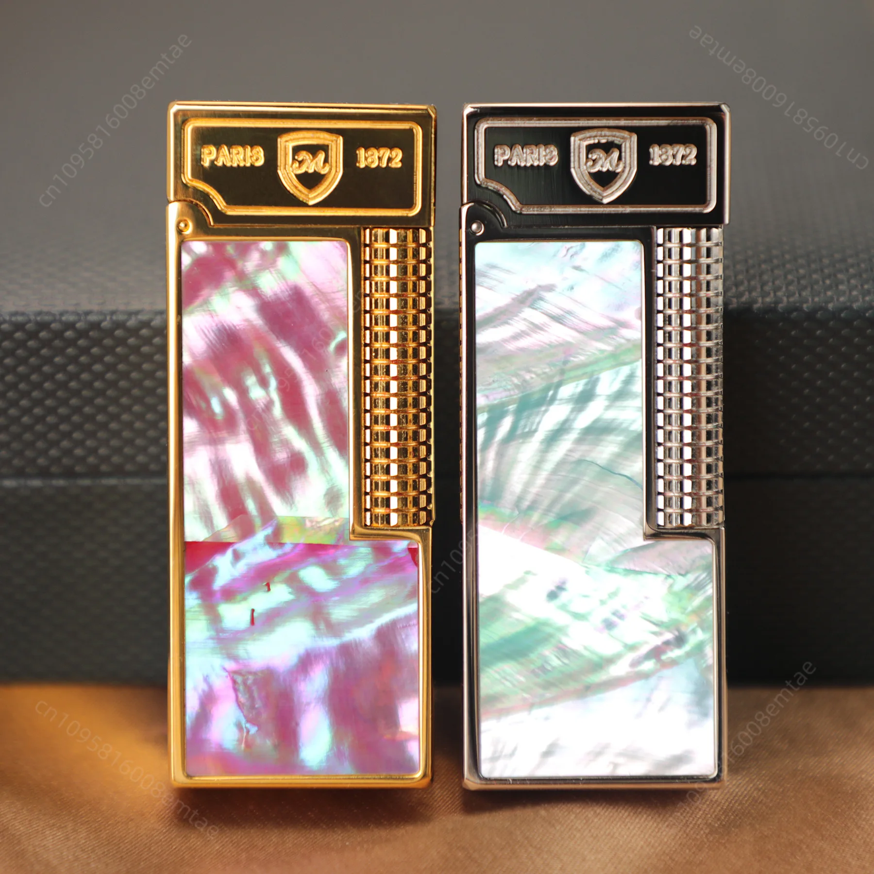 New Natural Color Shell Gas Lighter, Classic Side Slip Ignition Lighter, Cigarette Accessories, Men's Gift