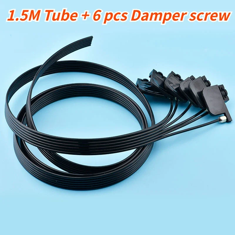 1.5m 6 Color Uv Ink Tube Hose Pipe Line with Uv Square Small Damper for Epson R1390 R330 L800 L805 L1800 R1800 1250 R1900 Parts