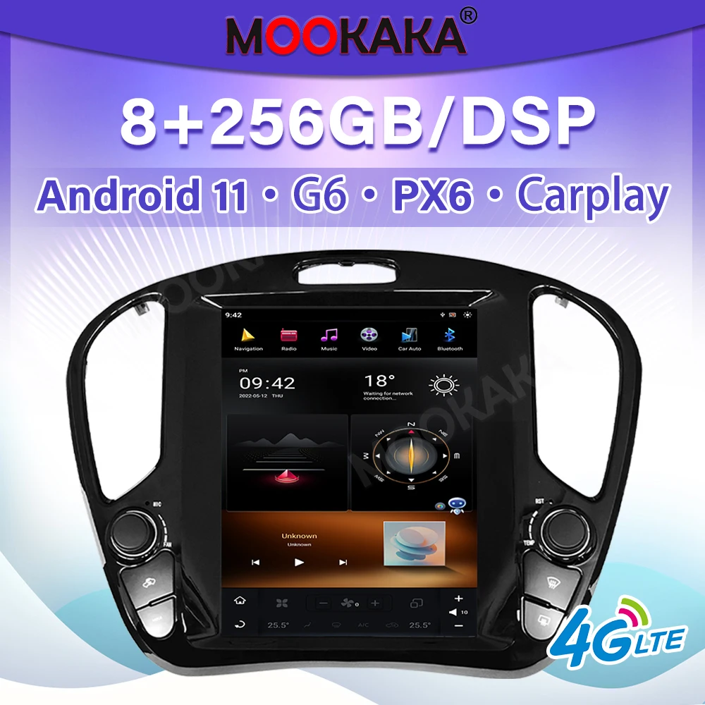 For Nissan juke 2010-2019 navigator Android 11 Car Multimedia Player Auto Radio GPS Navigation Audio Stereo