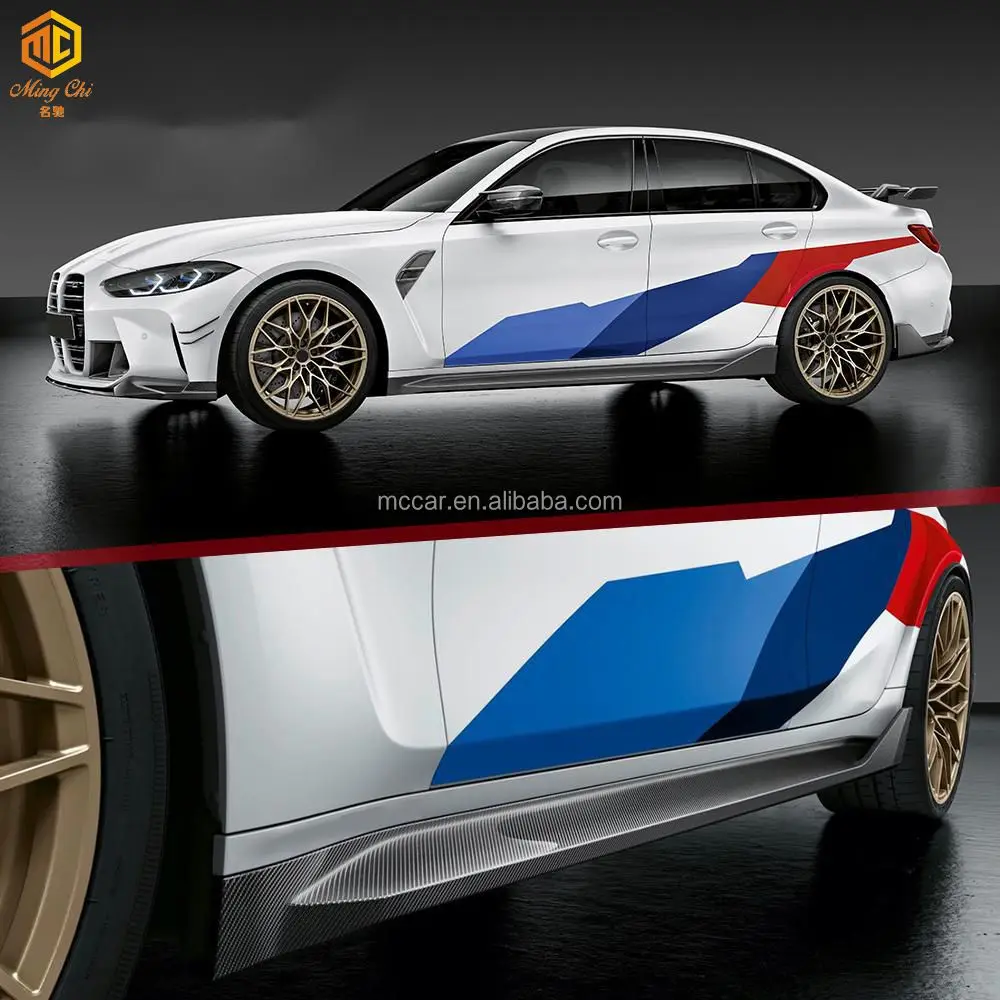 

Высококачественные боковые юбки бампера из углеродного волокна для BMW M3 G80/M4 G82 MP, боковые юбки