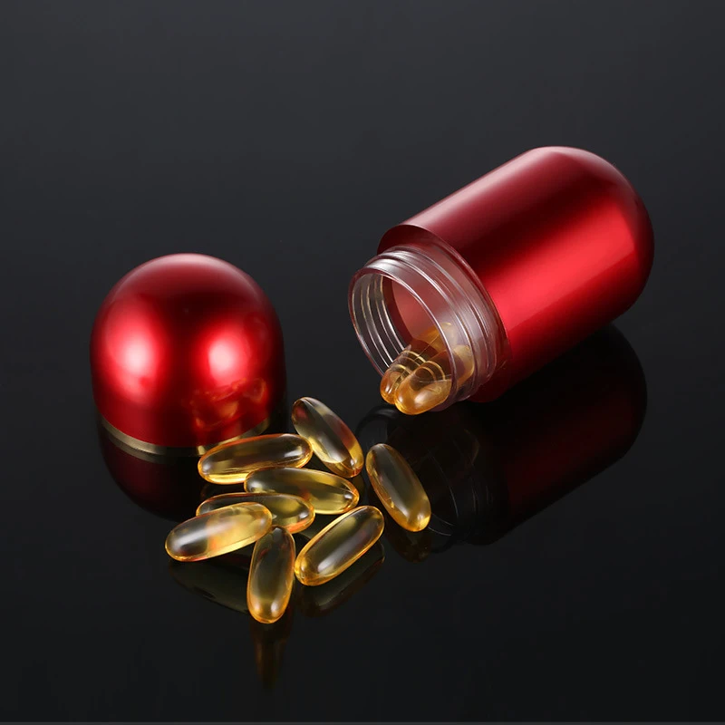 30ML Pille Packer Kunststoff Gläser Acryl Probe Tablet Verpackung Flasche Container Kapsel Flaschen Mit Deckel Für Pille ML