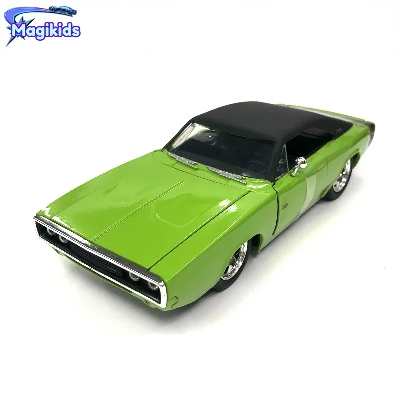 

Модель автомобиля 1970 Dodge Charger R/T 1:24 форсаж, модель машины из металлического сплава, игрушки для детей, подарок, коллекция J91