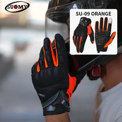 SUOMY Urban Motorcycle Gloves Men Women Full Finger Anti-slip Anti-fall Breathable Gloves for Daily Commuting & City Riding