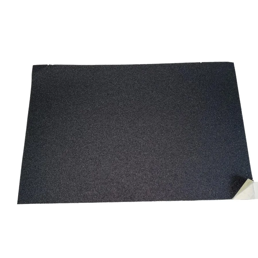 12x18 inch Orbital Floor Sanding Sheet Assorted Grits 24-36-60-80-100 Self-Stick (PSA) Silicon Carbide 20/Pack Black