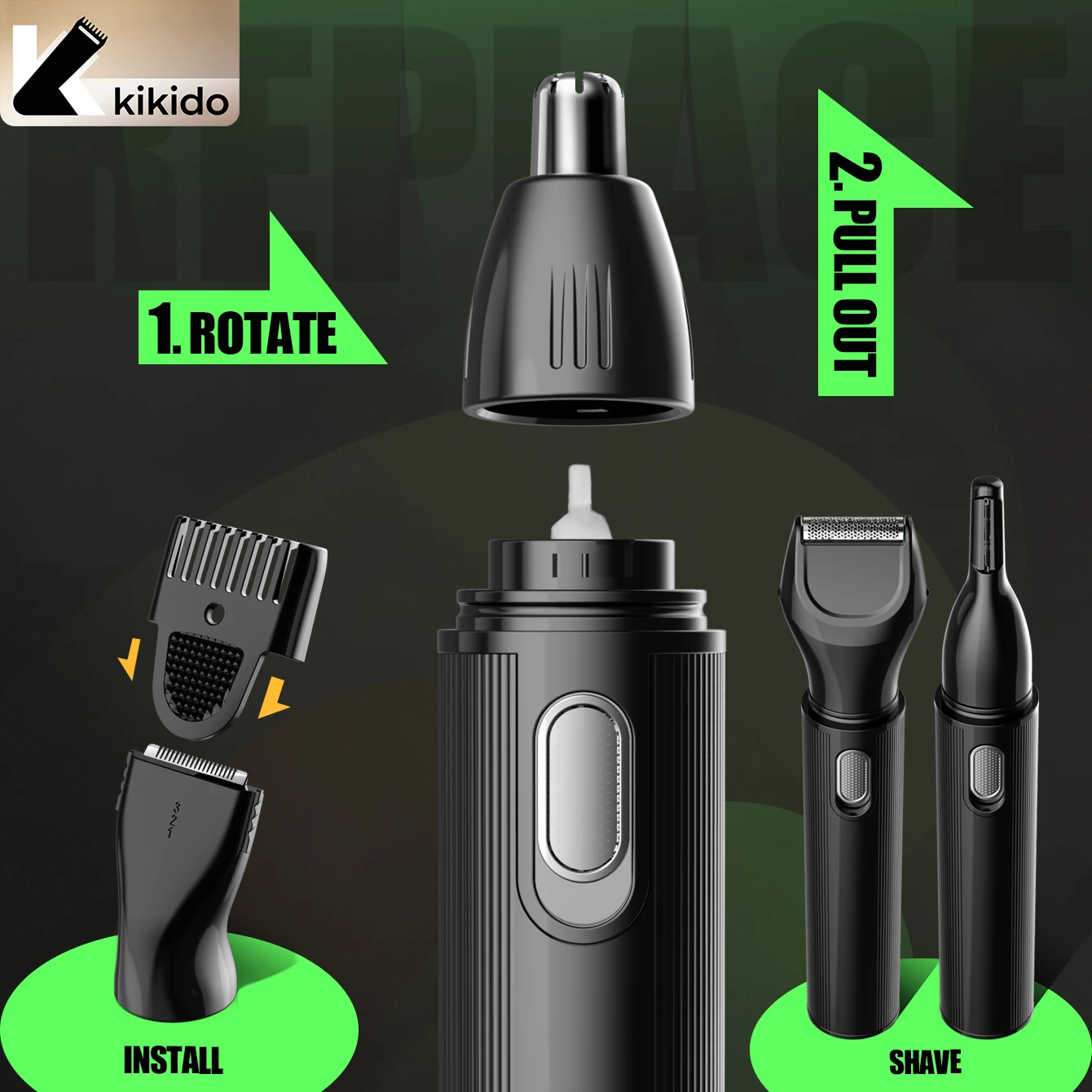 KIKIDO 4 in 1 Burun Kılı Düzel - Men'S Grooming Essentials incelemesi ve fiyatı