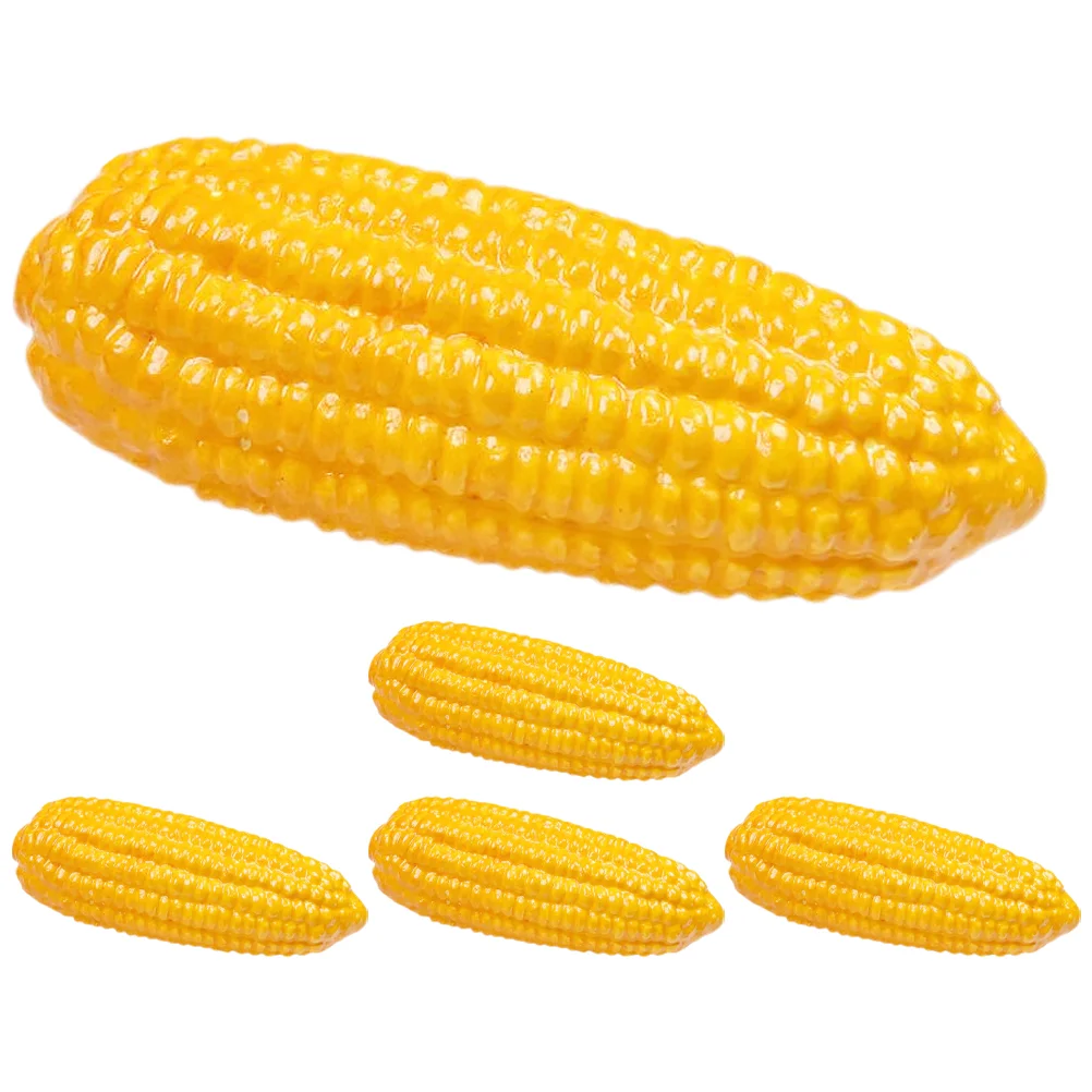 5 Pcs Window Fake Vegetables Simulated Corn Model Fall Harvest Ornament Decoration Foam Artificial