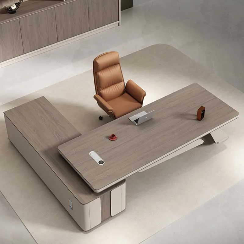 Grande Modern Home Executive Office Desk, Gaveta Organizador, Mesa De Escritório, Laptop, Café Escrita Móveis